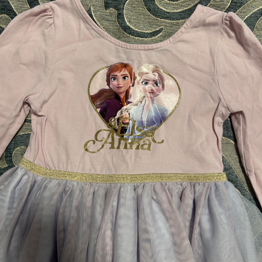 Disney Pink and White Casual Dress with Sparkly Tutu - Picture 2 of 4